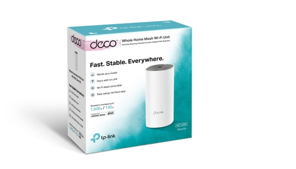 TP-Link Deco E4 (1-Pack) AC1200 Whole Home Mesh Wi-Fi System