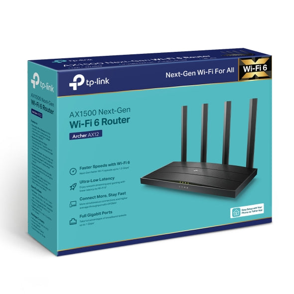 TP-Link Archer AX12 AX1500 Wi-Fi 6 Gigabit Router